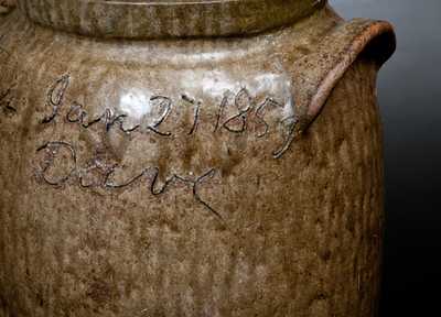 Lm Jan 27 1859 / Dave by Enslaved African-American potter, Dave, at Lewis Miles Stoney Bluff Manufactory, Edgefield, SC