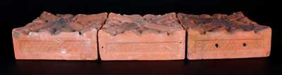 Three Architectural Bricks w/ Classical Designs, possibly Jane Lew, WV
