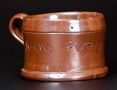 Very Rare Anna Pottery Frog Mug w/ Inscription 