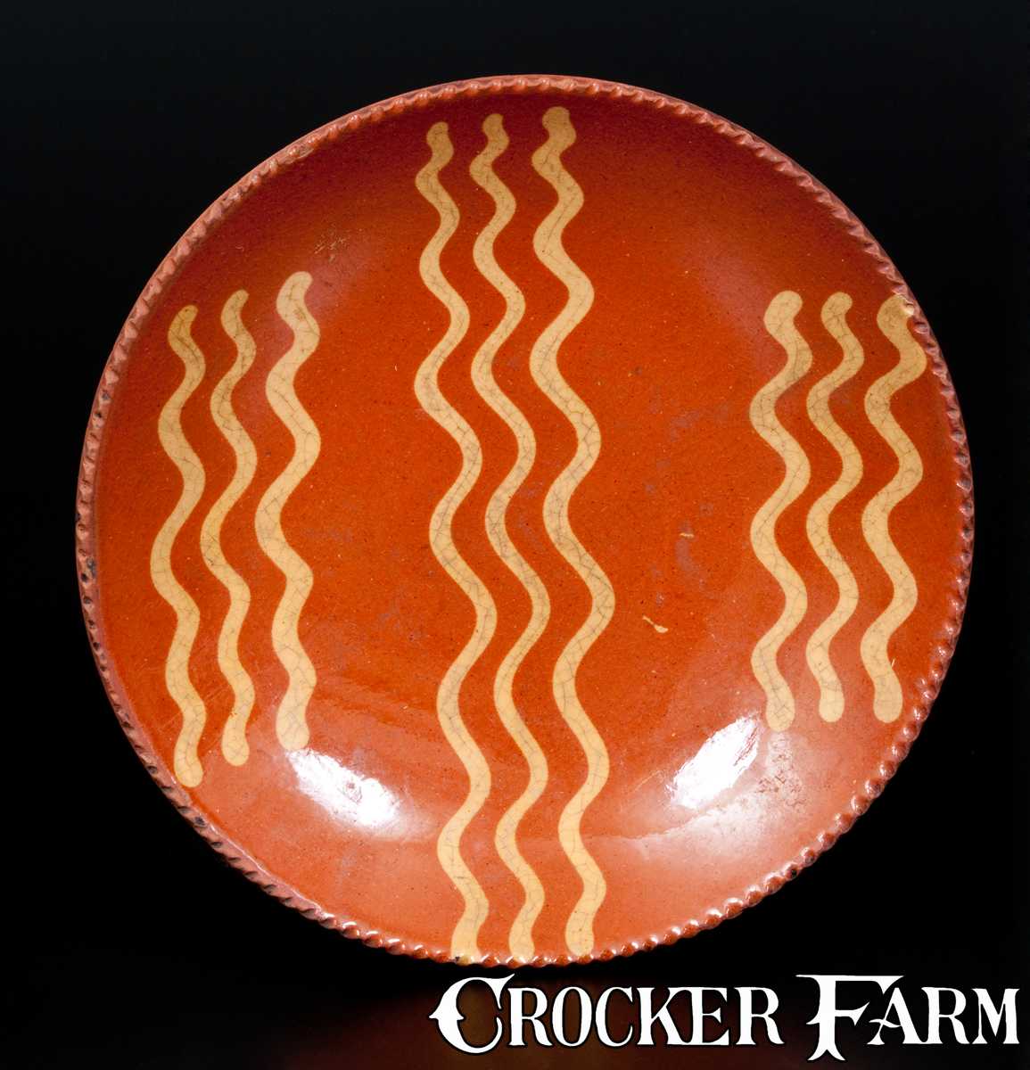 Slip-Decorated American Redware Plate -- Lot 26 -- July 18, 2015 ...