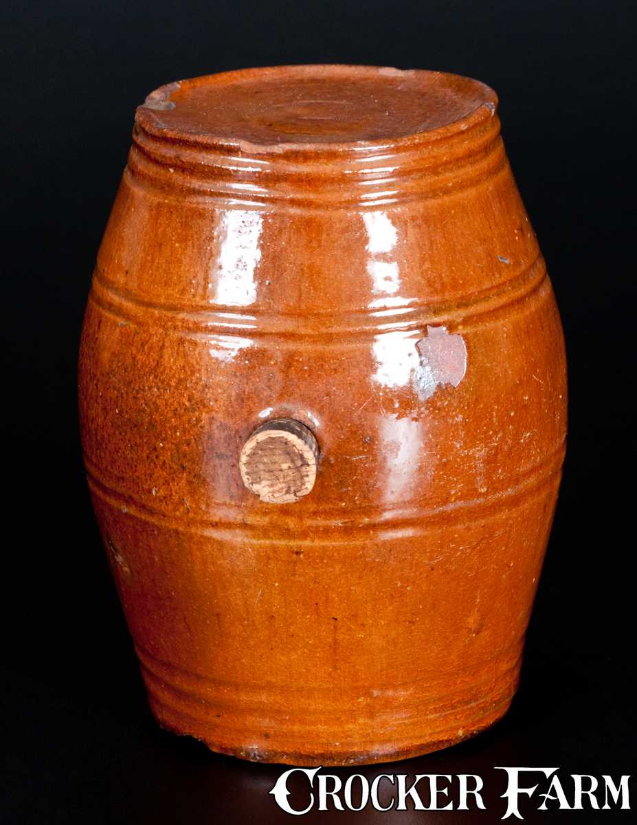 Westerwld Rundlet New England Redware Rundlet -- Lot 125 -- July 18, 2015 Stoneware ...