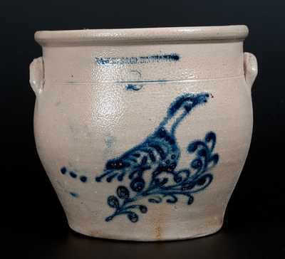 Two-Gallon N.A. WHITE & CO. BINGHAMTON Stoneware Bird Jar