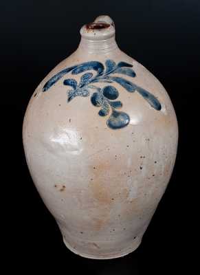 Incised Stoneware Jug attributed to David Morgan, Lower East Side, NY, c1800