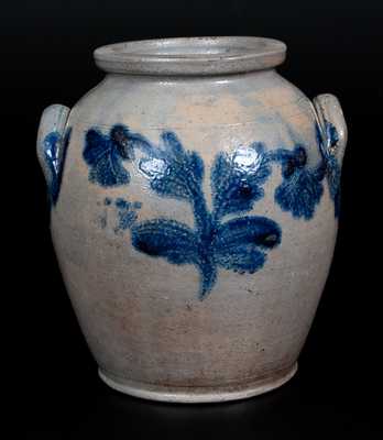 Bulbous Philadelphia Stoneware Jar, att. Henry Remmey, Philadelphia, PA, circa 1835