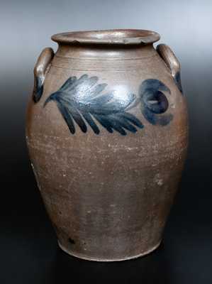 Four-Gallon James River Virginia Stoneware Jar with Tulip Decoration