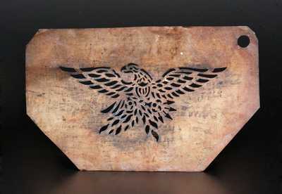 Unusual Brass Stencil with Eagle Design