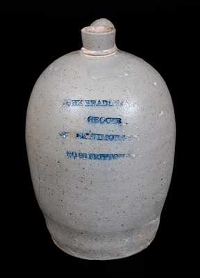 Baltimore Stoneware Jug with Impressed GROCER Advertising