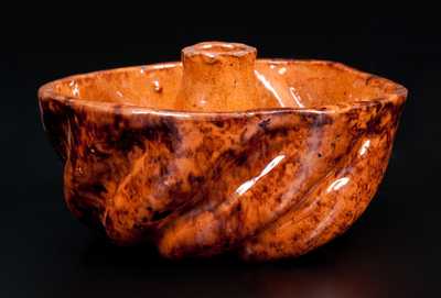 Small-Sized JOHN BELL / WAYNESBORO' Redware Turk's Head Mold