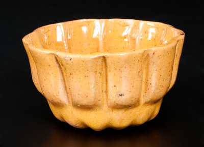 Fine Small-Sized JOHN BELL Redware Custard Mold Waynesboro, PA origin