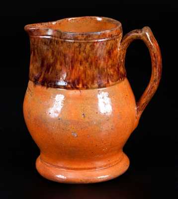 Scarce Glazed JOHN BELL (Waynesboro, PA) Redware Pitcher