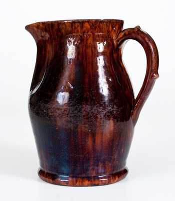 Rare and Fine JOHN W. BELL / WAYNESBORO, Pa. Glazed Redware Pitcher