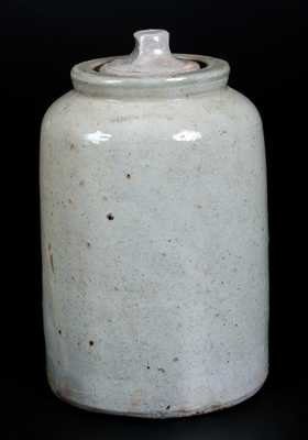 JOHN BELL Celadon-Glazed Stoneware Canning Jar w/ Lid, WAYNESBORO, PA