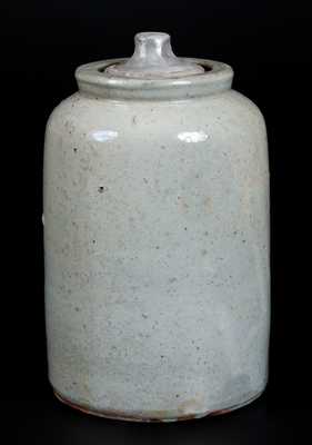 JOHN BELL Celadon-Glazed Stoneware Canning Jar w/ Lid, WAYNESBORO, PA