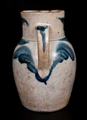 Outstanding and Rare JOHN BELL / WAYNESBORO' Stoneware Pitcher w/ Cobalt Decoration, c1850-80