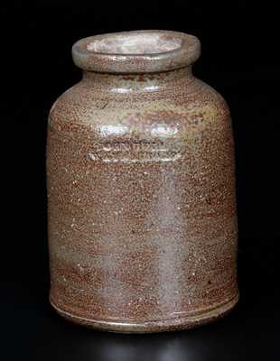 Rare Diminutive JOHN BELL / WAYNESBORO  Stoneware Canning Jar