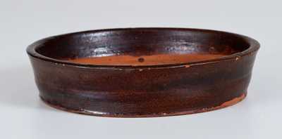 William Washington Kline, Indiana Redware Flowerpot Saucer