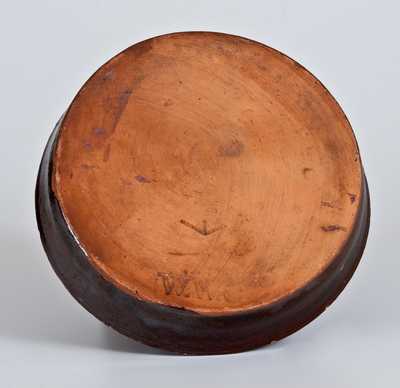 William Washington Kline, Indiana Redware Flowerpot Saucer