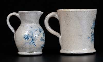 Extremely Rare Harrisburg, PA Miniature Pitcher and Mug Set, 1862, attrib. F.H. Cowden