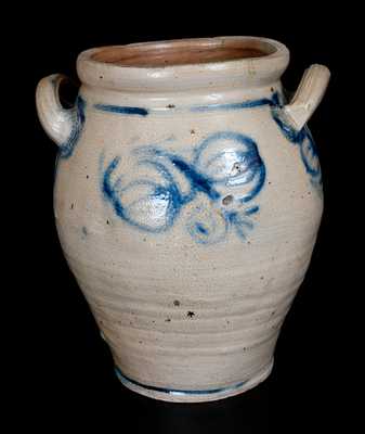 Extremely Rare and Important Stoneware Jar, Kemple Pottery, Ringoes, NJ, circa 1775