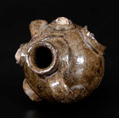 Extremely Rare and Important Stoneware Face Jug, Edgefield, SC, circa 1860