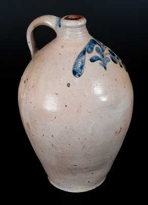 Incised Stoneware Jug attributed to David Morgan, Lower East Side, NY, c1800