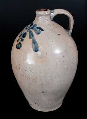 Incised Stoneware Jug attributed to David Morgan, Lower East Side, NY, c1800