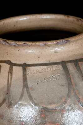 Scarce CHANDLER MAKER, Edgefield, SC Six-Gallon Stoneware Jar