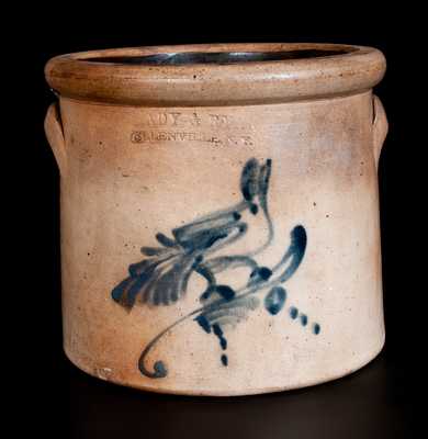 "BRADY & RYAN / ELLENVILLE, N.Y. Stoneware Bird Crock
