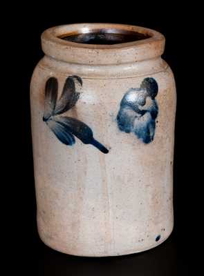 Quart-Sized Remmey, Philadelphia Stoneware Jar