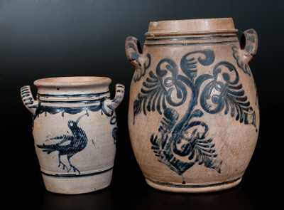 Two Pieces of Westerwald Stoneware, German origin, 19th century