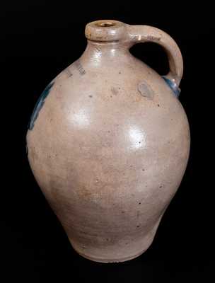 Rare BENNINGTON FACTORY Decorated Stoneware Jug