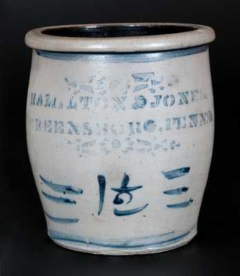 HAMILTON & JONES / GREENSBORO, PENNS Stoneware Cream Jar