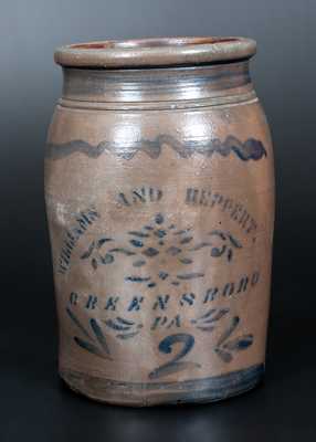 WILLIAMS AND REPPERT / GREENSBORO, PA Stoneware Jar