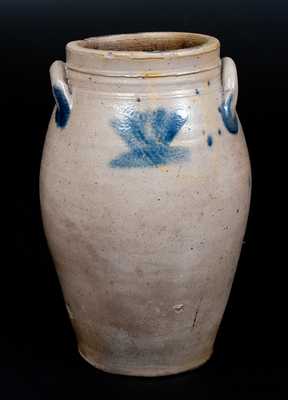 Scarce BOYNTON Stoneware Jar, Albany, NY, c1820