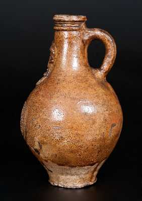 Bellarmine Stoneware Jug, probably Frechen, Germany, 16th or 17th century