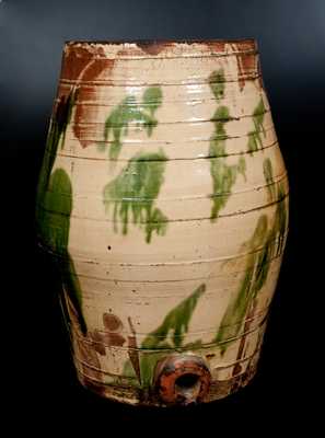 Monumental J. EBERLY & CO. / STRASBURG, VA Multi-Glazed Redware Water Cooler