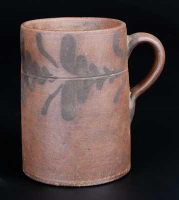 Extremely Rare att. Rockingham County, Virginia Decorated Stoneware Mug