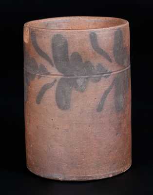 Extremely Rare att. Rockingham County, Virginia Decorated Stoneware Mug