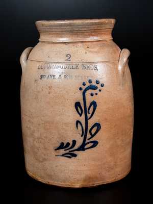 Unusual BLOOMINGDALE BROS. New York City Stoneware Advertising Jar