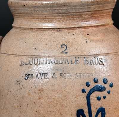 Unusual BLOOMINGDALE BROS. New York City Stoneware Advertising Jar