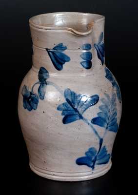 One-Gallon Decorated Stoneware Pitcher, Maryland or Southeastern PA