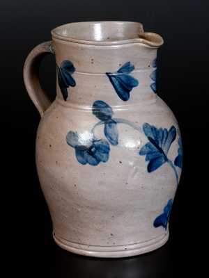 One-Gallon Decorated Stoneware Pitcher, Maryland or Southeastern PA