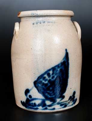 E. & L. P. NORTON / BENNINGTON, VT Stoneware Chicken Crock