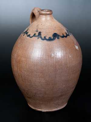 C. CROLIUS / STONE-WARE / MANUFACTURER. / Manhattan-Wells. / NEW-YORK Stoneware Jug