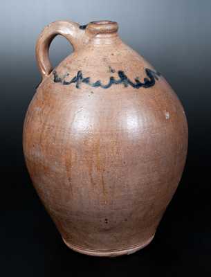 C. CROLIUS / STONE-WARE / MANUFACTURER. / Manhattan-Wells. / NEW-YORK Stoneware Jug