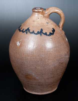 C. CROLIUS / STONE-WARE / MANUFACTURER. / Manhattan-Wells. / NEW-YORK Stoneware Jug