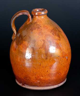 Ovoid New England Redware Jug