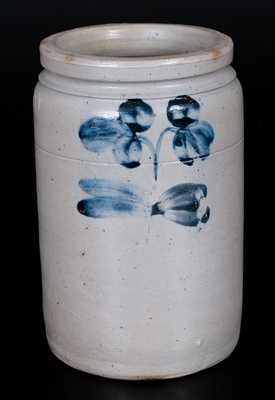 Unusual Baltimore Stoneware Jar with Impressed Star