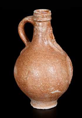 Bellarmine Stoneware Jug w/ Bearded Man and Medallion, probably Frechen, Germany, 16th or 17th century