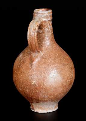 Bellarmine Stoneware Jug w/ Bearded Man and Medallion, probably Frechen, Germany, 16th or 17th century